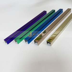 LL158 Profilé de transition mural et de sol en forme de U haut de gamme en acier inoxydable brossé, échantillon gratuit - Product Image 2