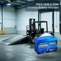 Batterie de chariot élévateur d'entrepôt 12V 200AH LiFePO4 de qualité automobile, robuste pour usine et entrepôt, certifiée FCC CE RoHS UN38.3, vente en gros OEM