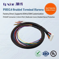 Arnés de Cableado de Doble Fila 24AWG PHD2.0 de 24 Pines con Codificación por Colores, Cableado Interno, Venta Directa de Fábrica