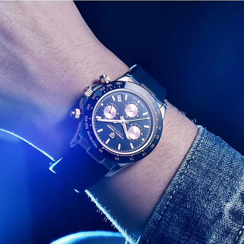 LN LENQIN Herenhorloges Horloges voor Mannen Analoog Quartz Horloge 30M