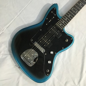Jazzmast Guitar Fingerboard Blue-<b>Black</b> Body Features Fast Ship From USA - Product Image 1