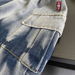 Set Estivo 2026 per Bambini: T-Shirt a Maniche Corte con Cartoni Animati <span class=keywords><strong>e</strong></span> Pantaloncini in Denim Tie-Dye, 2 Pezzi con Logo Personalizzato - Product Image 6