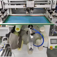 Mesin Cetak Layar Putar Meichao 8 Stasiun dengan Pengering UV Semi-Otomatis dan Unloader Kondisi Baru untuk Botol Silinder dan Tabung Plastik