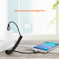 Câble Micro USB rétractable CableCreation, cordon de charge tressé en TPE, doré pour Android, Kindle, manette PS4