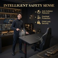 Bureau de jeu électrique silencieux AOR Home pour e-sport, bureau d'ordinateur et d'apprentissage, hauteur réglable, commutation libre, vente en gros usine