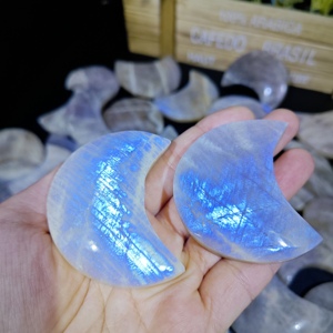 <span class=keywords><strong>Piedra</strong></span> <span class=keywords><strong>de</strong></span> <span class=keywords><strong>Luna</strong></span> Azul Brillante, Cristal <span class=keywords><strong>de</strong></span> Meditación y Sanación, Gema Feng Shui Pulida, Decoración, Regalo - Product Image 3
