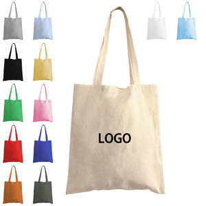 Sac de shopping pour femme en toile de coton recyclé écologique avec logo personnalisé imprimé et motif lettres - Product Image 3