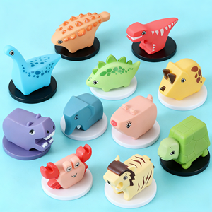 Juguete de Agua para Baño de Bebés - Set de Animales para Apretar y Reventar para Niños - Product Image 1