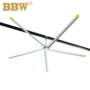 Nhà Máy Tùy Chỉnh Nhôm Lưỡi Lớn Công Nghiệp Fan Hâm Mộ Lớn Quạt Trần 7.3M Hvls Fan