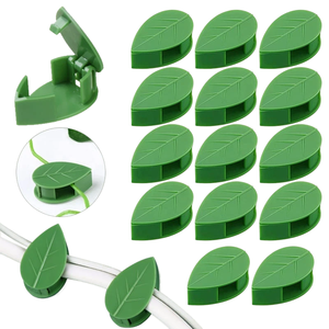 Self Adhesive Green Leaf ABS Plastic <strong>Climbing</strong> Wall Fixture Clips <strong>Wire</strong> Support Hook Vines <strong>for</strong> <strong>Planting</strong> with Grass - Product Image 1