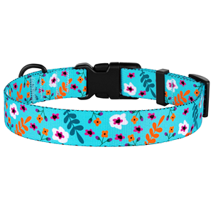 Factory Wholesale Luxury Puppy <b>Collar</b> Green and ECO Three Size Adjustable Pet Dog <b>Collar</b> Colourful Flower Printed <b>Collars</b> - Product Image 2