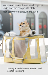 Dress <span class=keywords><strong>pet</strong></span> Leather <span class=keywords><strong>Pet</strong></span> Carrier Rucksack Umwelt freundlicher atmungsaktiver Welpen-Katzen träger aus Polyester mit festem Muster im Känguru-Stil - Product Image 3