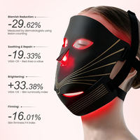 Masque facial et cervical professionnel en silicone 4 couleurs, outil de soin magnétique pour le rajeunissement de la peau, masque sans fil pour le visage et le cou