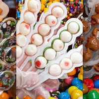 Halal-gecertificeerde 3D exploderende gummy snoepjes, aanpasbare fruitige smaak, meerkleurige vormen, bestseller, flesverpakking, 24 maanden houdbaarheid