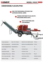 Meilleure machine à fendre le bois hydraulique V5025 de 25 tonnes, ligne de traitement du bois professionnelle pour les ventes B2B