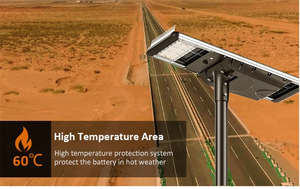 Chất lượng cao 30W 50W 80W nhôm năng lượng mặt trời LED đèn đường chiếu sáng đầy màu sắc cho ứng dụng đường - Product Image 4