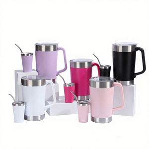 Vaso Térmico Minimalista para Coche, con Asa, Elegante, de Acero Inoxidable con Aislamiento al Vacío, de Gran Capacidad, para Cerveza, para Exteriores - Product Image 3