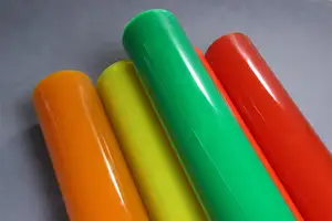 Soft Colored Transparent PVC Plastic Film Roll Laminated On To Acrylic Or Glass Sheets For Large Interior/indoor Windows.