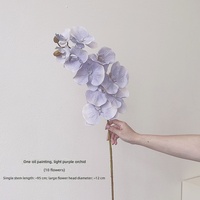 Lot de 10 orchidées artificielles Phalaenopsis pour mariage, décoration maison et hôtel, fleurs artificielles pour centres de table