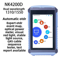 OTDR moderne NK4200 avec connecteur SC et interface claire pour des tests rapides de câbles FTTH/FTTX, détecteur optique