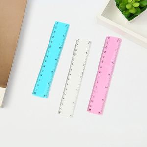 Regla Recta de Plástico Transparente con Plantilla de Letras de Colores para Estudiantes, Venta al Por Mayor - Product Image 5