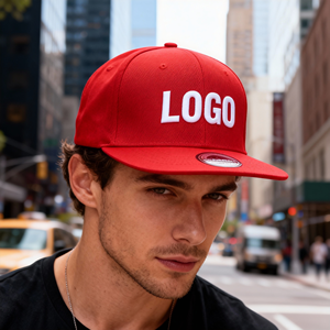 6-panel Fashionable Blank Brim Hip-Hop Sports Snapback Hats Unisex Promotional Hats Caps Custom Logo Embroidered Baseball Cap - Product Image 1