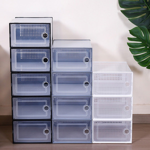 Lot de 12 boîtes de rangement pour chaussures, organiseurs, bacs, contenants en plastique transparent empilables pour baskets - Product Image 4