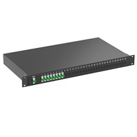 FC/APC  1*2/4/8/16/32/64  Splitter PLC Serat Optik untuk Rak,  Splitter Optik PLC Panjang Gelombang 1310/1550nm
