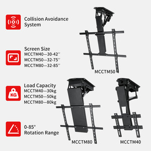 Mction có thể điều chỉnh điều khiển từ xa có thể thu vào cơ giới Lift lật xuống TV núi pitched mái trần gấp khung điện - Product Image 2