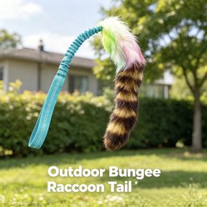 Juguete Ecológico Personalizado para Perros, Cola de Mapache Auténtica, Juguete Interactivo para Exteriores, Juguete de Alta Calidad para Masticar y Jugar para Perros Grandes - Product Image 5