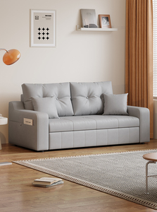 Sofá <span class=keywords><strong>Cama</strong></span> de Tela Suave y <span class=keywords><strong>Elegante</strong></span>, Sofá <span class=keywords><strong>Cama</strong></span> Moderno Extraíble al por Mayor para Uso Doméstico, Apartamento, Estilo Minimalista, Sofás Lounge - Product Image 6