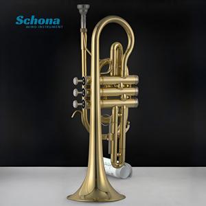 <span class=keywords><strong>Corneta</strong></span> de Latón Metálico Lacado en Oro, <span class=keywords><strong>Corneta</strong></span> Profesional en Sib con Tres Llaves Verticales - Product Image 2