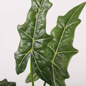 Artificial Monstera Deliciosa Leaf Bundle 7-Head High Simulation <b>Plastic</b> Indoor Decorative <b>Plant</b> For Home Wedding Props - Product Image 3