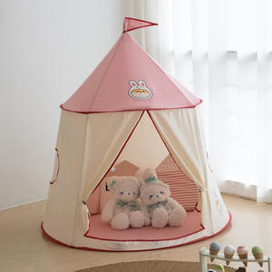 <span class=keywords><strong>Tente</strong></span> de château de princesse pour enfants, <span class=keywords><strong>tente</strong></span> intérieure carrée pour garçons et filles, <span class=keywords><strong>petite</strong></span> maison, maison de poupée en polyester - Product Image 2