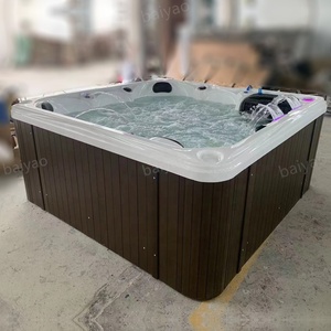 Luxe Hottub Spas Extérieur Piscine <span class=keywords><strong>5</strong></span> <span class=keywords><strong>Personnes</strong></span> Bain À Remous Yacuzzi Baignoire Extérieure Tourbillons En Gros Spa Acrylique Jacuzzier Avec Balboa - Product Image 5