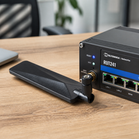 Antenne Wi-Fi double bande 2,4 GHz 5,8 GHz GSM 4G LTE 5G 8,0 dBi avec connecteur mâle, antenne verticale en caoutchouc pour routeur CPE et point d'accès