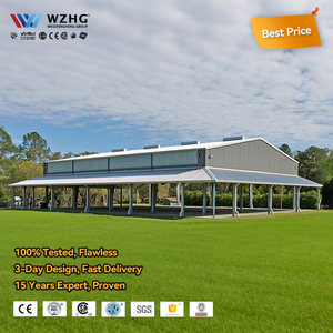 ชุดสร้างอาคารสำเร็จรูปสำหรับโรงเรียน ทนทานต่อแผ่นดินไหว เป็นมิตรกับสิ่งแวดล้อม แบบพกพา ทันสมัย สำหรับใช้เป็นโรงยิม ติดตั้งง่าย พร้อมบริการออกแบบฟรี - Product Image 1