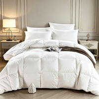 Couette blanche certifiée OEKO-TEX, matelassée en boîte, duvet moelleux, hypoallergénique, avec emballage personnalisé, pour hôtels