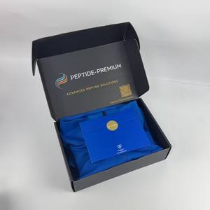 Cajas de Cartón Corrugado Plegables de Alta Calidad con Logotipo Impreso Personalizado, Cajas de Embalaje de Papel Negro para Envío por Correo - Product Image 5