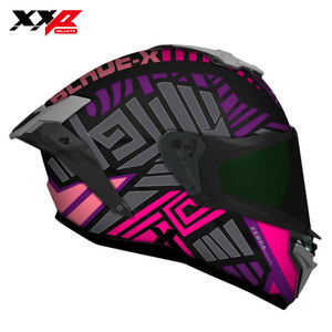 Casques de moto intégraux NEUFS avec grand spoiler, double visière, boucle à dégagement rapide, tailles S-XXL, XXP BLADE-XZEBRA DOT ABS - Product Image 5