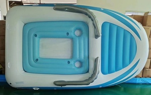 <span class=keywords><strong>Bouée</strong></span> de piscine <span class=keywords><strong>gonflable</strong></span> pour 6 personnes en forme de hors-bord géant de haute qualité avec seau à glace et trou de tasse pour l'été - Product Image 2