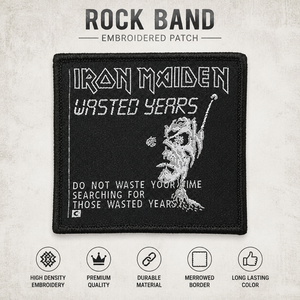 Patch Ricamato Rock Band Heavy Metal da Applicare a Caldo su Giacche, Zaini e Abbigliamento - Product Image 1
