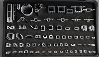 Accessoires en alu de haute qualité, boîte d'échantillon, canal extrudé PC, diffuseur de lentille pour bande lumineuse led, profilé en aluminium