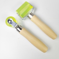 Outils de réparation de pneus de voiture de qualité DIY, support personnalisé OEM & ODM, rouleau de couture manuel en silicone avec manche en bois