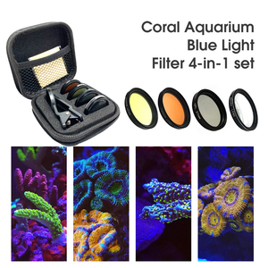 4 In 1 <span class=keywords><strong>Aquarium</strong></span> Koraallenset Ideaal Voor Mariene Rif Telefoonfotografie Met Macro, Cpl, Geel & Oranje Filters - Product Image 2