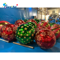 Décorations de fête, sphères miroir, ornements de Noël, ballons gonflables décorés en PVC