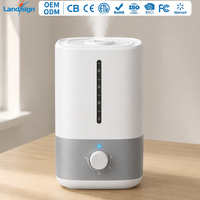 Diffuseur d'arômes et humidificateur à remplissage par le haut personnalisé 4,5 L, humidificateur ultrasonique silencieux Mijia pour la maison et le bureau
