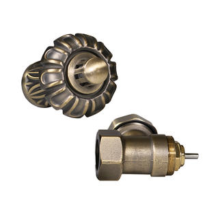 Fournisseur d'usine, robinets de réduction en laiton massif, surface bronze antique, pour radiateurs en <span class=keywords><strong>fonte</strong></span>, pression 16 bar, température 110°C - Product Image 2