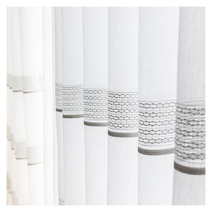 Innermor Bianco Jacquard <span class=keywords><strong>Tende</strong></span> per il salone Orizzontale nastro Tulle per la camera da letto Morbido Tulle per la cucina Su Misura - Product Image 1