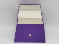 Scatole rigide in pelle speciale di lusso per imballaggi cosmetici e gioielli con lamina d'oro che timbra la borsa